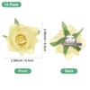 Unique Bargains Durable Velvet Cloth Flower Hair Clips Brooches 12 Pcs - 3 of 4