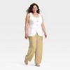 Women's Linen Blend Vest - A New Day™ - 3 of 3
