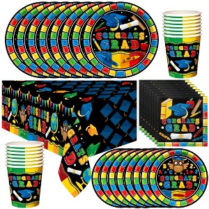 Treasures Gifted Kindergarten Graduation Party Tableware Deluxe Set for 16 Guests - 1 of 1