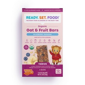Ready, Set, Food! Blueberry Banana Oat and Fruit Bar Baby Snacks - 3.67oz/4ct - 1 of 4
