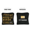 Skip's Garage | Gameday Pittsburgh Football Synergy Pro Black Cornhole Bags (Set of 4) - 2 of 4