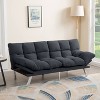 Sapphtopaz Futon Couch Sofa - Convertible Sofa Bed with Comfortable Upholstery, Space-Saving Furniture for Living Room, Bedroom & Small Spaces - 4 of 4