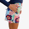 Calypsa Women's Chlorine Resistant Classic Fit Swim Shorts With Panty - 3 of 4