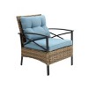 4-Pieces Patio Seating Set With Metal Frame,Cushion And Rectangle Coffee Table,Outdoor Furniture,Rarran Patio Conversation Set -Maison Boucle - 4 of 4
