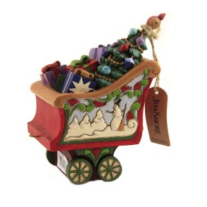 Jim Shore 5.0 Inch Tidings In Tow Heartwood Creek Figurines - 1 of 3