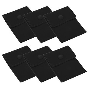 Unique Bargains Portable Microfiber Velvet Soft Jewelry Pouches 6 Pcs - 1 of 4