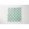 Bacati - Ikat Dots Stripes Mint Grey Neutral 4 pc Crib Set with 2 Muslin Sswaddle Blankets - 4 of 4