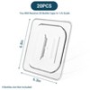 Universal 1/6 Size Food Pan Lid, Clear Plastic Replacement Cover for Steam Table & Restaurant Use - 2 of 4