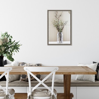 Rustic Farmhouse Chic Mason Jar Canvas Wall Art