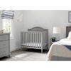 Delta Children Parker Mini Convertible Baby Crib with Mattress and 2 Sheets - image 3 of 4