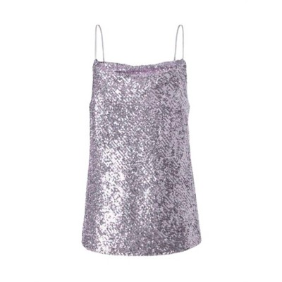 Women's Raindrop Sequin Adjustable Cami Top - Iris Setlakwe