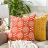 Mark & Day Mining Modern Bright Orange Throw Pillow - 2 of 3