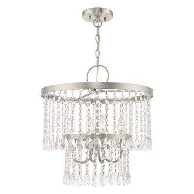Livex Lighting Elizabeth 4 - Light Chandelier in  Brushed Nickel