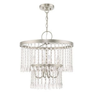 Livex Lighting Elizabeth 4 - Light Chandelier in  Brushed Nickel - 1 of 4