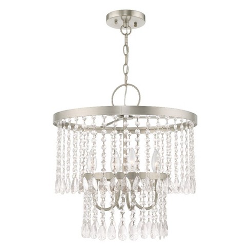 Livex Lighting Elizabeth 4 - Light Chandelier in  Brushed Nickel - image 1 of 4