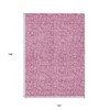 Blush And Ivory Floral Washable Indoor Outdoor Area Rug - 3 of 4
