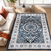 Chery Life Vintage Bohemia Large Persian Non-slip Washable Rug For Living Room Bedroom, Navy Blue - 2 of 4