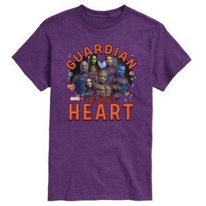 Men's - Marvel - Guardian Of Your Heart Valentine Short Sleeve Graphic T-Shirt - 1 of 4