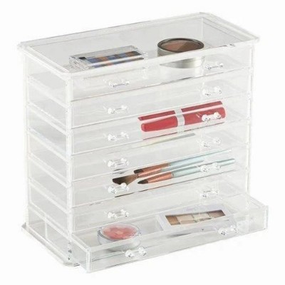 Home-it Clear Acrylic Cosmetic Holder Large 3 Drawer Jewerly Chest or –  homeitusa