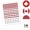 Big Dot of Happiness Canada Day Party Round Candy Sticker Favors - Labels Fits Chocolate Candy (1 sheet of 108) - 2 of 4