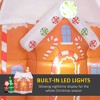 Aghana Digitals 7FT Inflatable Gingerbread House with Santa, Tree & LED Lights - Indoor/Outdoor - 3 of 4