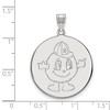 Black Bow Jewelry 10k White Gold Syracuse Oranges NCAA Extra Large Pendant - 2 of 3