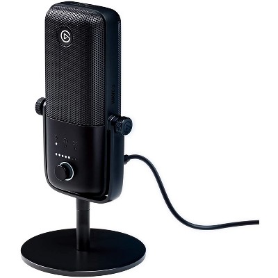 Elgato Wave: 3 - USB Condenser Microphone and Digital Mixer for Streaming, Recording, Podcasting - Clipguard, Capacitive Mute, Plug & Play for PC / Mac - Black