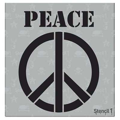 Stencil1 Peace Sign - Stencil 5.75" x 6"