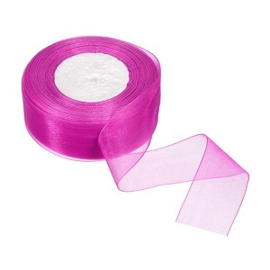 Unique Bargains Soft DIY Crafts Wedding Gift Wrapping Sheer Organza Ribbon - 1 of 4