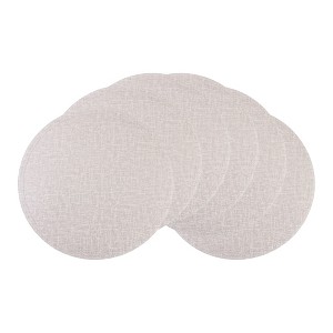 REGALWOVEN PU Heat Resistant Wipeable Placemats 15 x 15 Inch 6 Pcs - 1 of 4