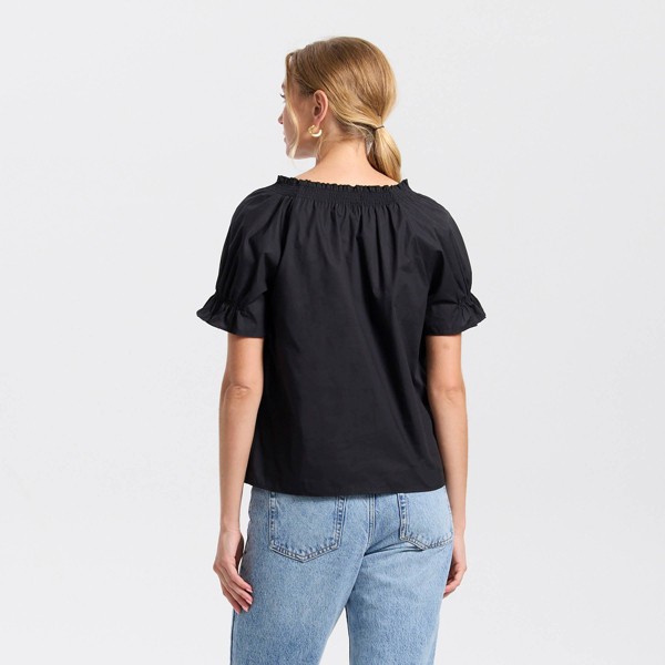 Blusa de manga corta con fruncido - Universal Thread™ 2