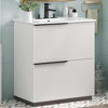 FONTOI 30 Inch Bathroom Vanity with Sink Freestanding Storage Cabinet with Full Extention Drawer Fluted Design for Bathroom, 30"*18"*34" - 4 of 4