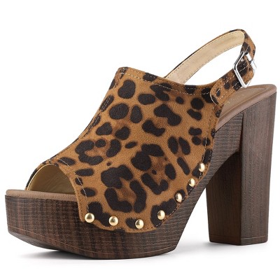 Leopard heels outlet target