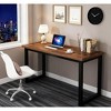 Gulches 47" Rustic Brown Computer Desk with 5 Drawers, Reversible Cabinet, Small Space Home Office Study Writing Table? - 4 of 4