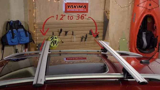 YAKIMA FatCat EVO 6, 6 Pair Skis or 4 Snowboard Universal Car Mount Travel Roof Rack w/ Expandable Hinge, SKS Lock, and Tall Binding Clearance, Black, 2 of 8, play video