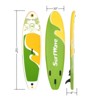 VisioGear 11' Stand Up Paddle Board with Accessories, Yellow & Green, 132"*33"*6" - 3 of 4