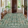Floral Botanical Washable Rug for Living Room Soft Vintage Insect Butterfly Rugs Low Pile Carpet for Bedroom Dining Nursery Rug - 3 of 4