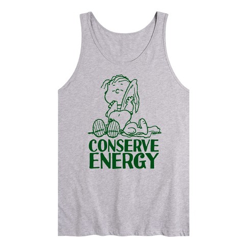 Men's - Peanuts - Conserve Energy Graphic Tank Top - image 1 of 2