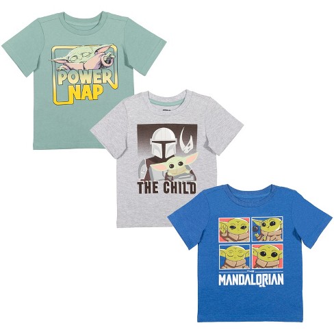 Disney Collection The Child Little & Big Girls Crew Neck Star Wars Short  Sleeve Graphic T-Shirt