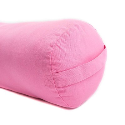 Yoga Direct Supportive Round Cotton Yoga Bolster - Pink