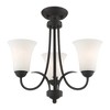 Livex Lighting Ridgedale 3 - Light Flush Mount in  Black - 2 of 4