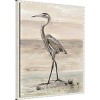 23"x28" The New Egret by Patricia Pinto Framed Canvas Wall Art Print White - Amanti Art: Modern Lithograph, Polystyrene Frame - 2 of 4
