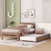CAVINAS Twin Size Modern Wood Platform Bed Frame with Drawers/Trundle,No Box Spring Needed - 2 of 4