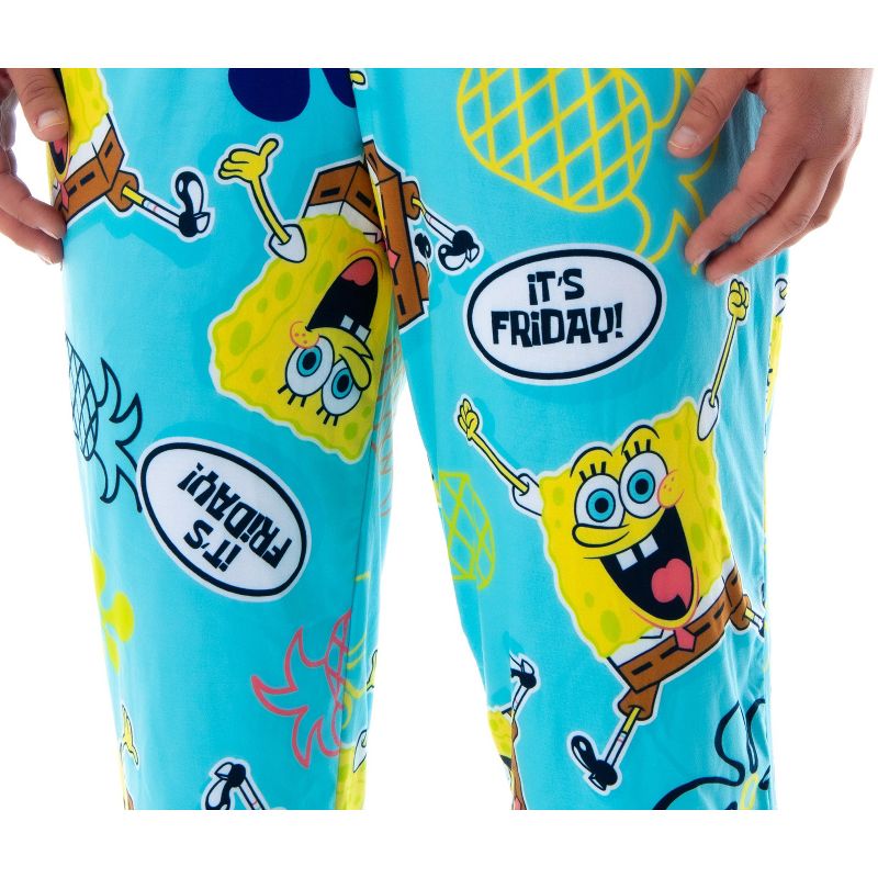 Nickelodeon SpongeBob SquarePants Women's It's Friday! Sleep Lounge Pajama Pants, 3 of 5