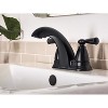 Moen Banbury Matte Black Centerset Bathroom Sink Faucet 4 in. Model No. 84942BL - 2 of 2