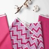 Bacati - Rod Pocket Window Valance Mix N Match Chevron Pink/Fuchsia - 2 of 4