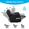 Mjkone Power Lift Recliners Chair with Vibration Massage Heating,8 Points MessageRecling Degrees,Storage,Cup Holder - 2 of 4