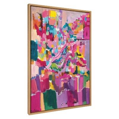 Kate & Laurel All Things Decor Sylvie Springtime Frenzy Wall Art by Leah Nadeau Natural