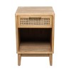 Olivia & May Wood Accent Table: Rattan Drawer, No Assembly, Indoor Use, Modern Style - 3 of 4