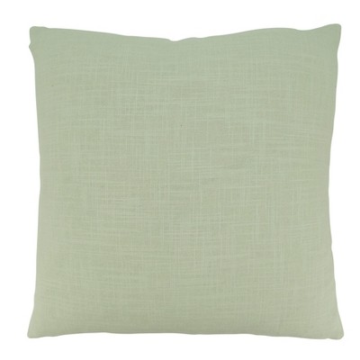 Natural Two-Tone Cotton Square Throw Pillow